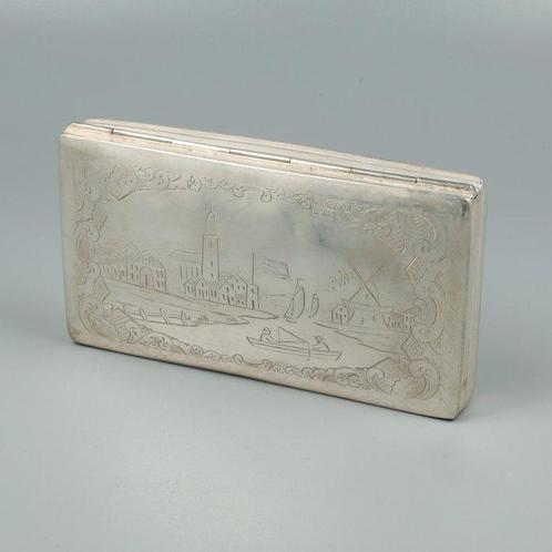 S.T. Reitsma - Tabaksdoos - .833 zilver, Antiek en Kunst, Antiek | Zilver en Goud