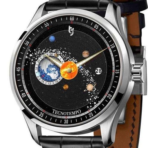 Tecnotempo - Dynamic Solar System - Automatic- Designed by, Handtassen en Accessoires, Horloges | Heren