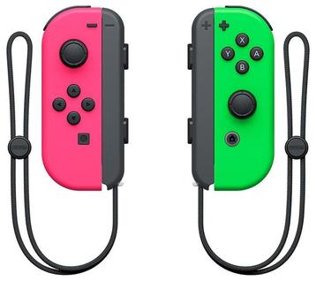 Nintendo Joy-Con Controller Paar-Neon Groen/Neon Roze beschikbaar voor biedingen