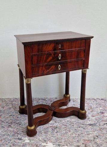 Empire Travailleuse - Trumeau - Table dappoint - Acajou,