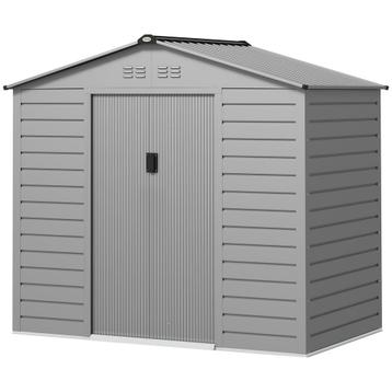 Tuinhuisje - Stalen Schuur - Afsluitbare Schuifdeur - Grijs, Ophalen of Verzenden