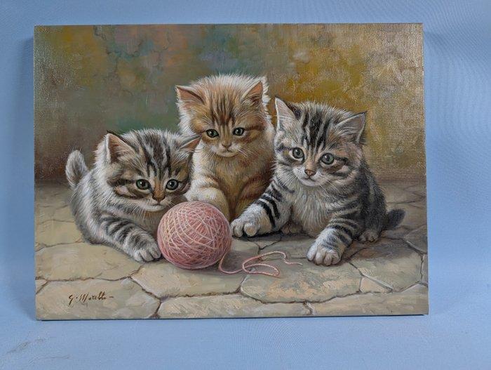 G. Morello (XX-XXI) - Gattini, Antiek en Kunst, Kunst | Schilderijen | Klassiek