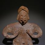 Colima, Westkust Mexico Terracotta Gezeten figuur. 12 cm