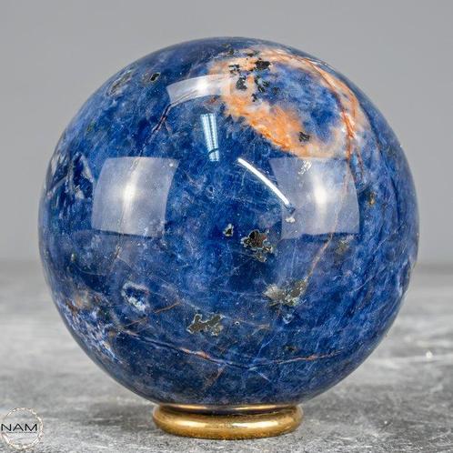 Natuurlijk sodalietkristal Bol- 436.97 g, Verzamelen, Mineralen en Fossielen