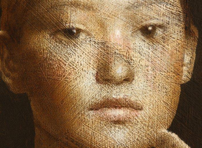 Michal Lukasiewicz - What She Told The Cat, Antiek en Kunst, Kunst | Schilderijen | Modern