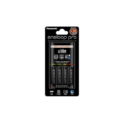 2h Eneloop PRO BQ-CC55 Oplaadstation + 4AA batterijen, TV, Hi-fi & Vidéo, Batteries, Envoi