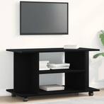 vidaXL TV-meubel met wielen Zwarte eik 80x40x45 cm, Verzenden, Nieuw