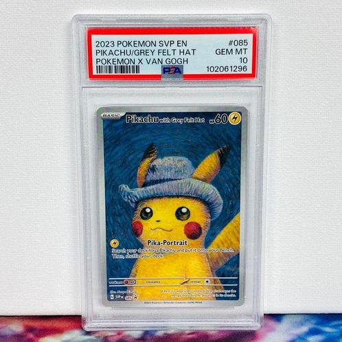 Pokémon Graded card - Pikachu With Grey Felt Hat #085 Van, Hobby en Vrije tijd, Verzamelkaartspellen | Pokémon