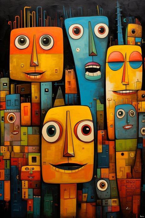 Felix van Horst - Geometric Glee (XXL), Antiek en Kunst, Kunst | Designobjecten