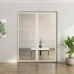 Dubbele stalen taatsdeur - 3 Vlaks - Wit - Moderne look, Doe-het-zelf en Bouw, Deuren en Vliegenramen, Minder dan 80 cm, Overige typen