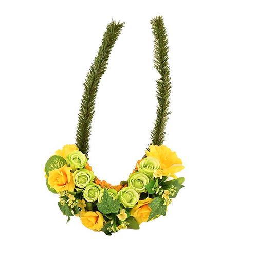 Kunstbloemstuk rozen narcissen bloempjes, Huis en Inrichting, Woonaccessoires | Droogbloemen, Nieuw, Ophalen of Verzenden