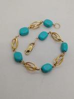 Bracelet - 18 carats Or jaune Turquoise