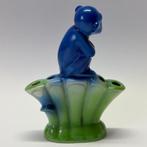 sculptuur, Hoedenspeld Houder, Blauwe Aap nr. 6557 - 100 mm, Antiek en Kunst