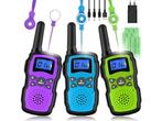 Veiling - Walkie Talkie voor kinderen 3-delige set USB-oplaa, Telecommunicatie, Portofoons en Walkie-talkies, Gebruikt