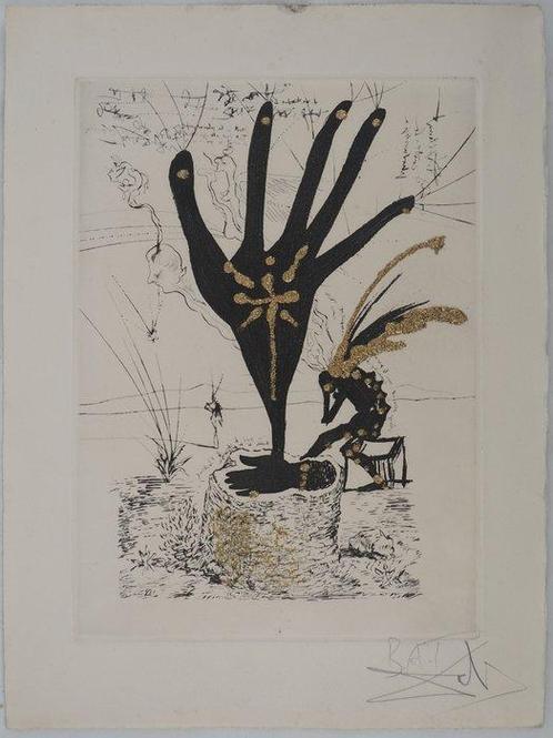 Salvador Dali (1904-1989) - Amours Jaunes : Fleur dart, Antiek en Kunst, Antiek | Overige Antiek