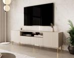 TV-Meubel cashmere beige 180x45x55 gouden pootjes, Huis en Inrichting, Kasten |Televisiemeubels, Nieuw, 150 tot 200 cm, Overige materialen