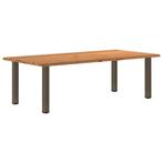 vidaXL Eettafel rechthoekig 240x120x74 cm massief eikenhout, Huis en Inrichting, Verzenden, Nieuw