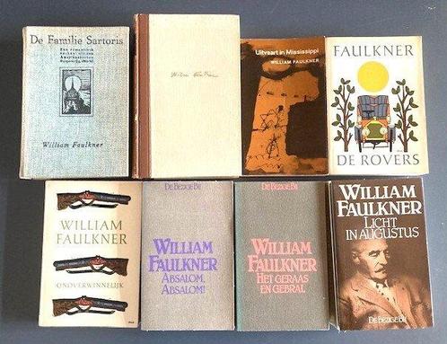 William Faulkner - Lot met 8 Nederlandstalige uitgaven -, Antiek en Kunst, Antiek | Boeken en Manuscripten