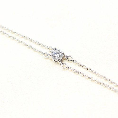 Tiffany & Co. - Armband - Solitaire Diamond Bracelet Platina, Handtassen en Accessoires, Armbanden