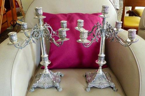 Chandelier (2) - Argent 800, Antiek en Kunst, Antiek | Zilver en Goud