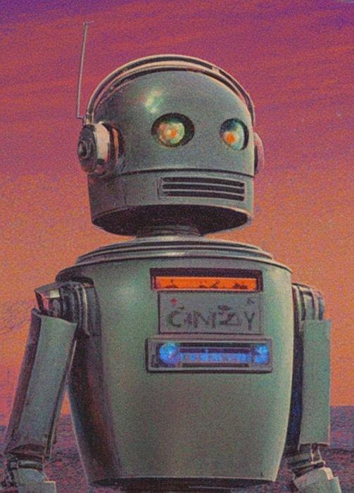 Collectibles & Co - Retro-Futuristic Style - “Tin Robot On, Antiek en Kunst, Antiek | Speelgoed