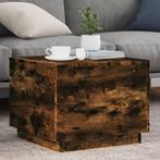 vidaXL Salontafel met metalen poten 50x50x40 cm gerookt, Huis en Inrichting, Tafels | Salontafels, Verzenden, Nieuw