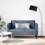 vidaXL Loveseat bank 109 cm corduroy stof blauw, Verzenden, Nieuw