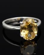 Citrien - Zilver, Bague Soleil Royal en Citrine : Geluk &, Antiek en Kunst