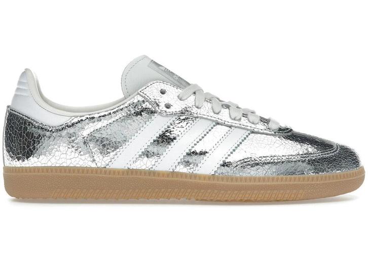 adidas Samba OG Silver Metallic Cracked - Maat 40 2/3 EU, Kleding | Heren, Schoenen, Ophalen of Verzenden