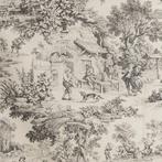 Exclusif Toile de Jouy Gris - Textile - 250 cm - 280 cm