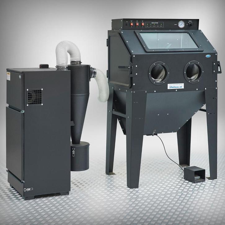 Datona Straalcabine met afzuiging - 350 liter + externe, Bricolage & Construction, Outillage | Autres Machines, Enlèvement ou Envoi
