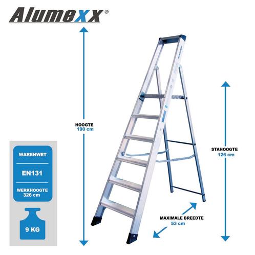 Alumexx Mamut bordestrap ACTIE, Doe-het-zelf en Bouw, Ladders en Trappen, Verzenden
