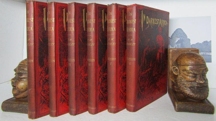 Henry M. Stanley - In Darkest Africa in Six Parts - 1890, Antiek en Kunst, Antiek | Boeken en Manuscripten