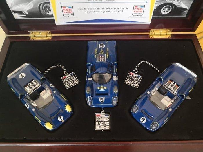 GMP 1:43 - Model sportwagen - Set 3 Lola T70 M.Donahue, Hobby & Loisirs créatifs, Voitures miniatures | 1:5 à 1:12
