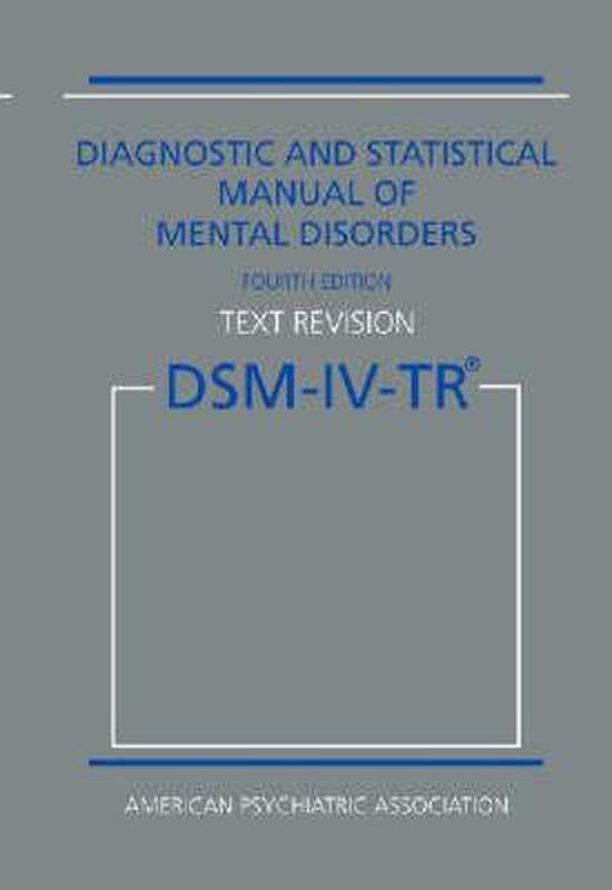 DSM-IV-TR 9780890420249 American Psychiatric Association, Boeken, Taal | Engels, Gelezen, Verzenden