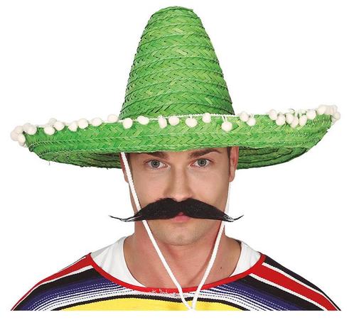 Sombrero Groen 50cm, Hobby en Vrije tijd, Feestartikelen, Nieuw, Verzenden