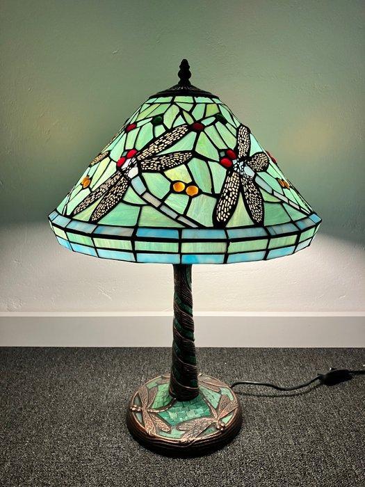 Tafellamp - Dragonfly - Glas in lood - Tiffanystyle H.55cm!, Huis en Inrichting, Overige Huis en Inrichting