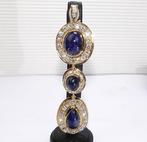 Hanger - 18 karaat Geel goud -  29.15ct. tw. Saffier -, Handtassen en Accessoires