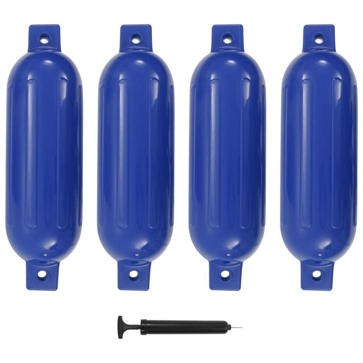 vidaXL Bootstootkussens 4 st 51x14 cm PVC blauw, Watersport en Boten, Bootonderdelen, Nieuw, Verzenden