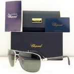 Chopard - Pilot Square Black and Silver Tone with Green, Bijoux, Sacs & Beauté, Lunettes de Soleil & Lunettes | Femmes