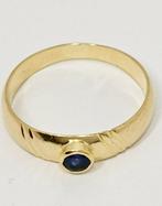 Ring - 18 karaat Geel goud -  0.12ct. tw. Saffier, Handtassen en Accessoires, Nieuw