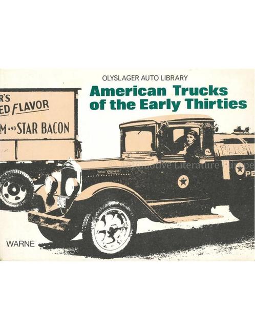 AMERICAN TRUCKS OF THE EARLY THIRTIES, Livres, Autos | Livres