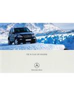 2001 MERCEDES BENZ M KLASSE BROCHURE ENGELS