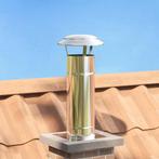 vidaXL Rain Cover Schoorsteen Zilver 25 x 25 x 20 cm, Huis en Inrichting, Kachels, Verzenden, Nieuw