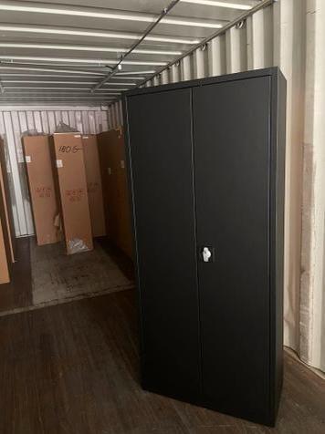 Archiefkast - Zwart - 200 x 100 x 40 cm - Nieuw, Huis en Inrichting, Kasten | Roldeurkasten en Archiefkasten, Verzenden, Nieuw