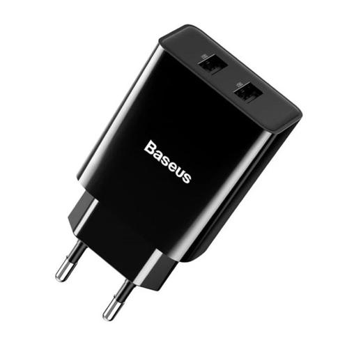 Dual 2x Port USB Stekkerlader - 2A Muur Oplader Wallcharger, Telecommunicatie, Mobiele telefoons | Batterijen en Accu's, Nieuw