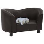 vidaXL Canapé pour chien Marron 67x41x39 cm Similicuir, Dieren en Toebehoren, Verzenden