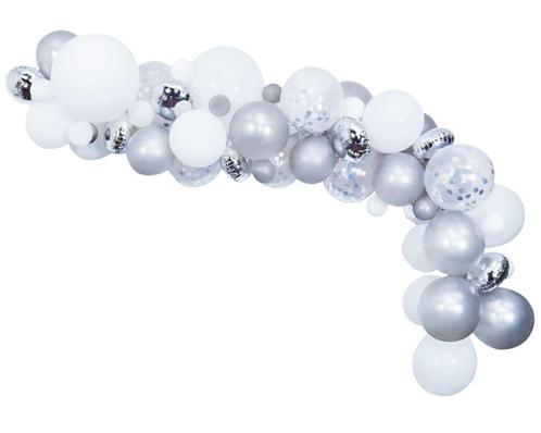 Ballonnenboog Zelf Maken Set Zilver 4m, Hobby en Vrije tijd, Feestartikelen, Nieuw, Verzenden