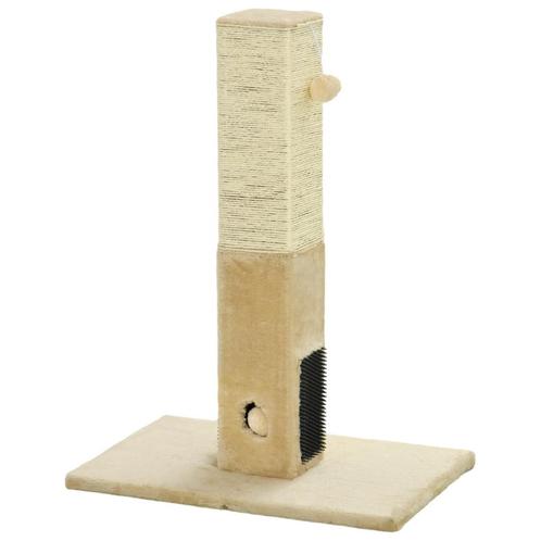 TRUUSK Krabpaal voor Katten - 79cm Krabkolom met Vachtborste, Dieren en Toebehoren, Katten-accessoires, Verzenden
