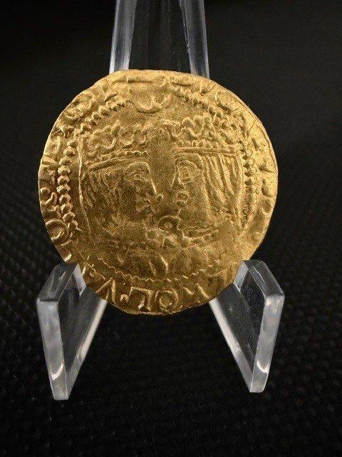 Spaanse Nederlanden, stad Zwolle. Ferdinand en Isabella., Postzegels en Munten, Munten | Nederland